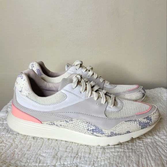 Cole Haan Grand Crosscourt Sneakers 9.5 Snakeskin Print Leather Low Top Casual - Picture 2 of 11